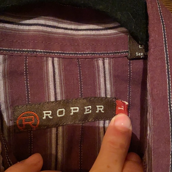 Roper Pearl Snap Button Down Western Shirt - Picture 3 of 7